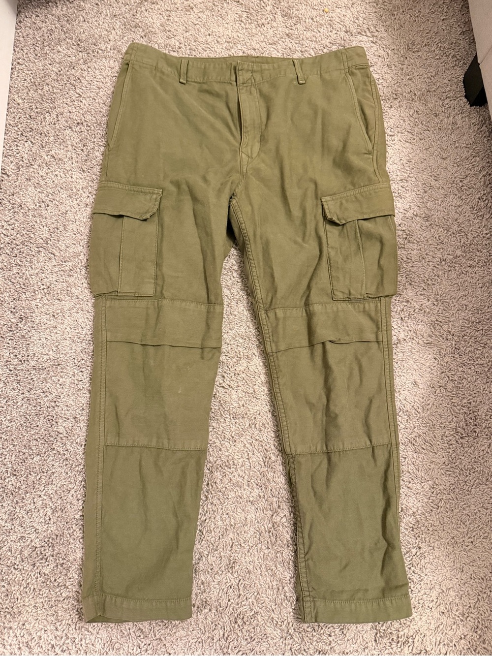 rag & bone Men's Olive Cargo Pants